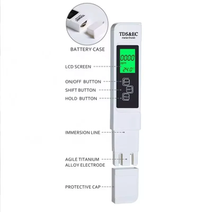 Medidor <span class=keywords><strong>de</strong></span> TDS y EC <span class=keywords><strong>3</strong></span> en 1 para Estanques <span class=keywords><strong>de</strong></span> Peces, Piscinas y Agua <span class=keywords><strong>de</strong></span> Riego con Función <span class=keywords><strong>de</strong></span> Retroiluminación - Product Image 1