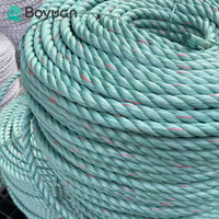 Corde d'amarrage marine robuste en PP à 3 brins de 34 mm, corde en polypropylène haute résistance pour bateaux, ligne de quai flottante, corde pour filet de pêche