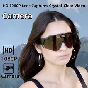 Smart <b>Camera</b> Glasses QS2A Black 2MP HD Video Recording Sunglasses for Cycling <b>Outdoor</b> Sports Wearable <b>Wireless</b> Shooting - Product Image 2