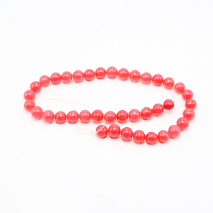 10mm cuentas de piedras preciosas rojo teñido <span class=keywords><strong>Jade</strong></span> facetas cuentas redondas de la joyería de DIY de la fabricación de la joyería - Product Image 2