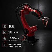 Robot de Pintura Inteligente de 6 Ejes sin Programación, Brazo Robótico con Carga Útil de 20 kg, Protección IP54 para Piezas Automotrices, Muebles Metálicos
