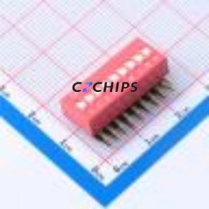 DA-09RP DIP Switch Through hole Component (THT) Switch 9-Bit 2.54mm Red - Product Image 1