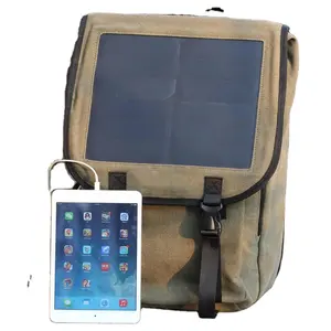 Échantillon gratuit BSCI solaire bon marché sac à dos solaire antivol port de charge USB ceinture en nylon étanche sac à dos de sport pour la randonnée