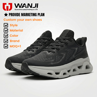 Chaussures de course personnalisées pour hommes, légères et respirantes, baskets Cloud à lacets, vente en gros de chaussures de course avec logo personnalisé