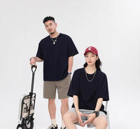 T-shirt Homme Oversize de Haute Qualité, Style Streetwear Hip Hop, Design Logo Personnalisé & Motif Imprimé Doux, Fitness