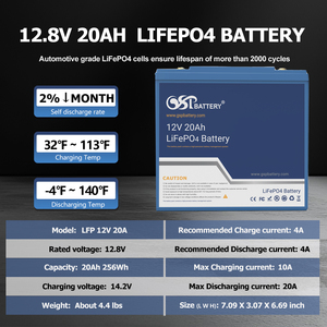 แบตเตอรี่ LiFePO4 12V 20Ah แบบชาร์จได้ ลิเธียมไอรอนฟอสเฟต สำหรับรถยนต์เด็ก รถพลังงานแสงอาทิตย์ ระบบสำรองไฟ (UPS) และอุปกรณ์การแพทย์ - Product Image 6