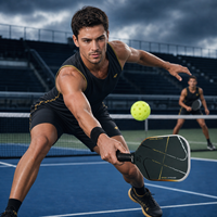 OEM untuk Inferno M1 Style T700 Paddle Pickleball Berkualitas Tinggi Inti Busa MPP 16mm Permukaan SiC untuk Kontrol Daya Putaran dan Latihan