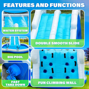 Tobogán Acuático Inflable Comercial para Niños, Castillo Inflable Grande y Económico, Brincolín, Castillo Hinchable, Brincolín para Adultos, Grande - Product Image 5