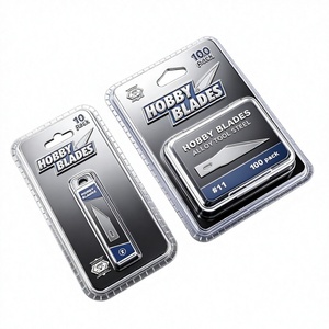 # ใบมีดแกะสลักงานหนัก 2 ใบ สำหรับเปลี่ยนใบมีดงานอดิเรก, ใบมีด Xacto Hobby Knife เบอร์ 2 ขนาดใหญ่ ปลายแหลม - Product Image 5
