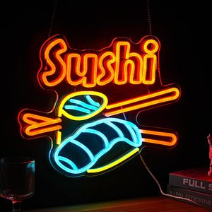 Sushi neon light <b>LED</b> indoor hanging ambient light shop window sign indicator light decorative light billboard luminous <b>letters</b> - Product Image 3