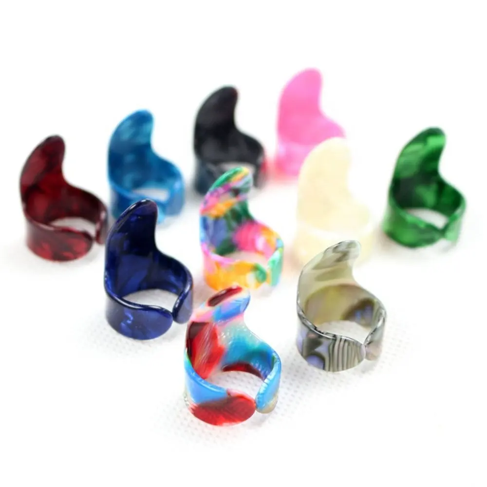 New type Wholesale Direct Guitar Picks Colorful Celluloid Guitar Pick Finger Use Guitar Accessories