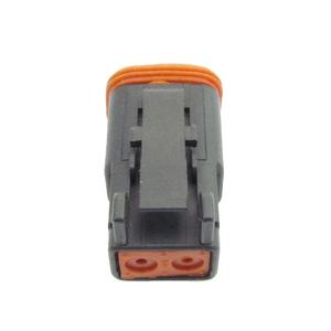 Разъем автомобильный DT06-2S, корпус (гнездо), 2 контакта, черный, герметичный - Product Image 5