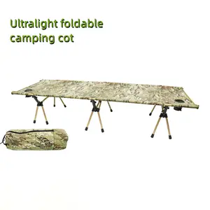 Groothandel Draagbare Outdoor Grote Camouflage Bed Vouwen Reizen Camping Bed