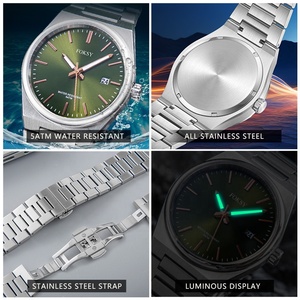 <span class=keywords><strong>Montre</strong></span> de Marque Blanche en <span class=keywords><strong>Acier</strong></span> Inoxydable pour Hommes, <span class=keywords><strong>Montre</strong></span> Personnalisée avec Logo, Étanche, Luxe Bling, <span class=keywords><strong>Montre</strong></span> à Quartz pour Homme en Gros - Product Image 4