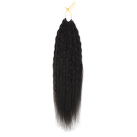 Orientfashion Kinky Straight Crochet Cheveux Humains Miracle Noeuds Crochet Cheveux Machine Made Plume Crochet Extensions de Cheveux Humains