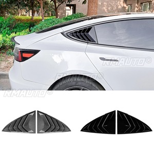 For Tesla Model 3 Body Kit Rear <b>Window</b> Side Vent Shutter Louver Cover Trim for Tesla Model 3 2017-2024 Car Accessories - Product Image 2