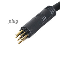 Kit Moteur Arrière 500W pour Vélo Électrique Ouxi V8, Accessoires de Vélo Électrique, Câble de Moteur Noir Côté Gauche pour Vélo Électrique Ouxi V8 Fat Bike