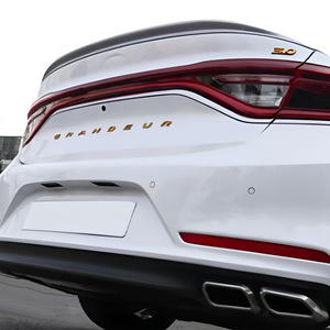 Alerón Trasero para Hyundai Grandeur, Textura de Fibra de Carbono Negro Brillante, Alerón Tipo Cola de Pato ABS, 2017-2019 - Product Image 5