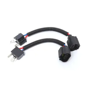 H4 9003 Male to H13 9008 Female Socket Plug Connector Adapters Wire Harness h4 to h13 Retrofit Wiring Harness