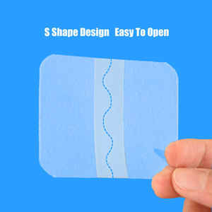 10cm x 10cm <span class=keywords><strong>Film</strong></span> PU kedap air rias transparan <span class=keywords><strong>semi</strong></span>-berpori perban luka perban medis transparan - Product Image 3