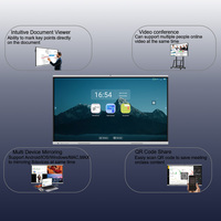 Tablette d'écriture LCD électronique de 75 pouces Tableaux interactifs intelligents Planche à dessin numérique avec verre anti-éblouissement