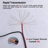 Véritable 18AWG 12V 5A DC Power Pigtail Câble Barrel Plug Connecteur 2.1mm X 5.5mm Mâle Femelle DC Pigtail Connecteurs CCTV