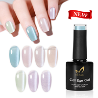 Nouveau vernis gel UV/LED DZ Azure Beam Cat Eye sans HEMA ni TPO, à retirer par trempage