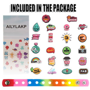 Wholesale 2D Soft PVC Shoe <strong>Charms</strong> <strong>Cheap</strong> OEM Designer Plastic Shoelace Decorations for Women's Shoes and Kids' Gifts - Product Image 6