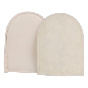 Soft Natural Loofah Glove Double-sided Body Scrub Sponge Pads Shower Body Scrubber Mitt for Shower Spa Skin Clean Bath Gloves - Product Image 1