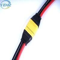 Kabel Harness Konektor XT30 XT60 XT90 Male Female 600V Berlapis Timah Tembaga Berisolasi Nilon 200mm untuk RC FPV Baterai Lipo 2 Pin