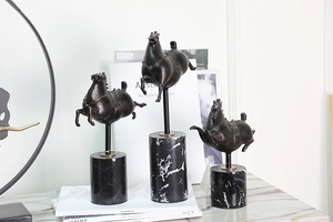 Wholesale home decor antique bronze running horse metal sculpture home decoration horse <span class=keywords><strong>statue</strong></span> - Product Image 6