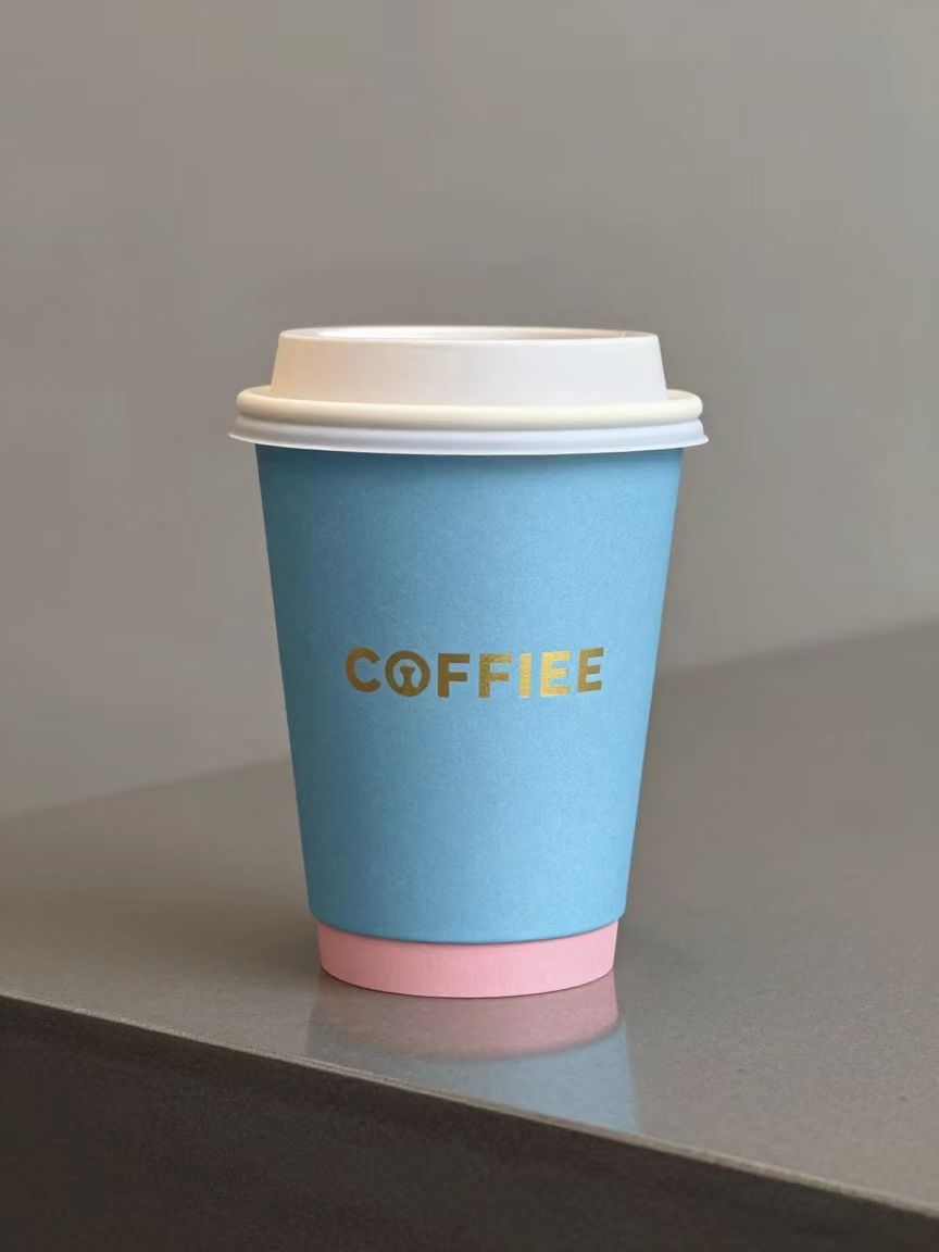 Food Grade Biodegradable Disposable Paper Cup for Coffee Tea Milk Hot Drinks Custom Print Hot Drink Paper Cup 8oz 12oz 16oz