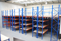 Solution de stockage d'entrepôt, système de rayonnage de mezzanine, structure en acier, plateforme de mezzanine, rayonnage de mezzanine
