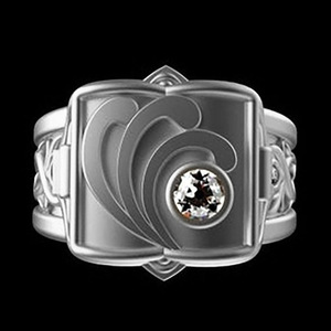 Nuevo anillo de Venta caliente con contenedor de tapa abierta para hombres y mujeres <span class=keywords><strong>Glyph</strong></span> Diamond 18K anillos chapados en oro para regalos - Product Image 6