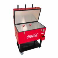 Glacière portable 49L/65L en métal, table de baby-foot intégrée, pour les matchs de football en extérieur