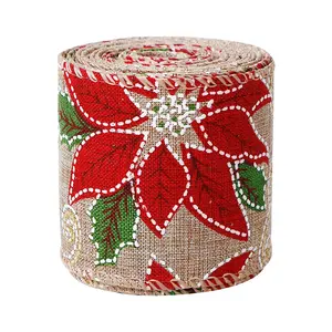 MSD Ribbons Suppliers Wholesale Wired Wide Christmas Ribbons By Roll For Christmas Holidays