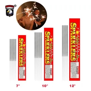 Wholesale Decoration Trending Manufacture Cheap Price Outdoor Use Holiday 10'' Sparkler Fireworks Candle Sticks Fountain Cake
