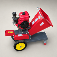Nouvelle Hacheuse à Fourrage sur Chariot 168 7.0HP avec Démarrage Manuel, Roue en Acier, Mobile, pour Ensileuse, Hacheuse d'Herbe, Usage Agricole, Capacité 1 Tonne/Heure