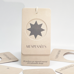 Bajo MOQ Logotipo de marca privada personalizado Reciclado Hot Stamped Swing Tags Papel Ropa Tamaño Etiquetas y etiquetas de precio de venta para bolsos Zapatos - Product Image 6
