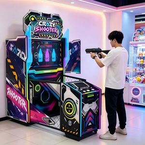 Machine de jeu d'arcade de tir à monnayeur Crazy Shooter, machine de tir au pistolet pour centre de jeux et parc d'attractions intérieur - Product Image 1