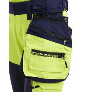 BLAKLADER - 711825133389C46 Pantalón Softshell Hi-Vis para Mujer Amarillo/Azul marino-EAN 7330509877678 ROPA DE TRABAJO DE LA HI-VIS - Product Image 4