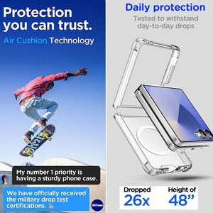 Étui magnétique transparent personnalisé pour Samsung Z Flip 8 7, <span class=keywords><strong>coque</strong></span> <span class=keywords><strong>de</strong></span> <span class=keywords><strong>téléphone</strong></span> personnalisée avec coins renforcés et protection antichoc - Product Image 6