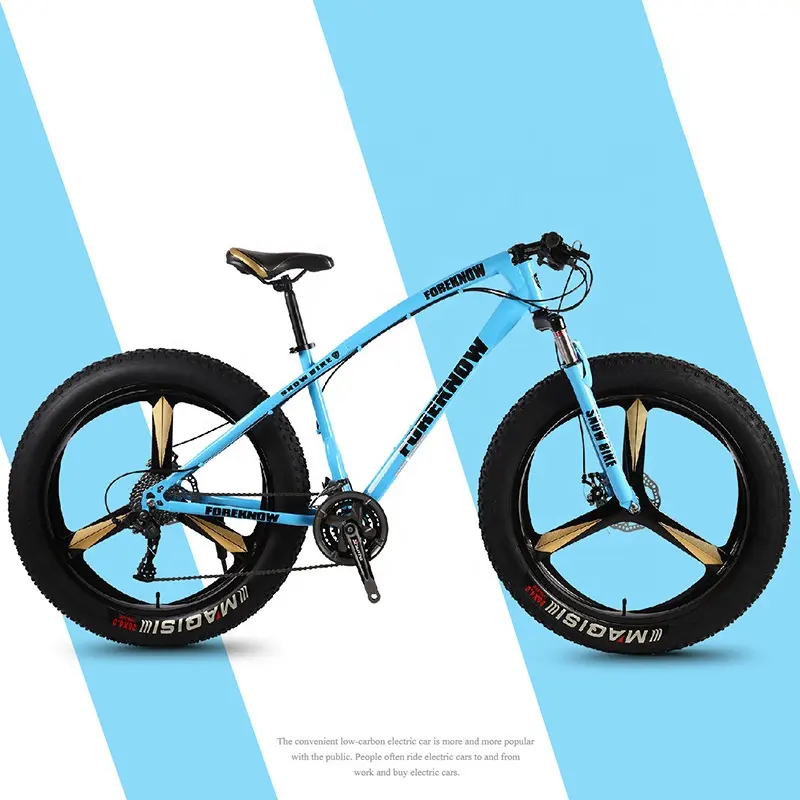 Hot Sale 20/24/26 Zoll 24-Gang Drei-Messer-Rad China Fat Tire Aluminium Schnee Fahrrad Mountainbike für Erwachsene