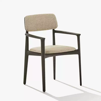 Chaises de salle à manger italiennes minimalistes en bois de frêne, chaises à dossier rembourré pour la maison, chaises de salle à manger modernes pour restaurant