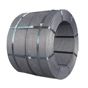 Chinese supplier prestressed galvanized 7 wire p c strand stainless steel wire strand weight price high quality