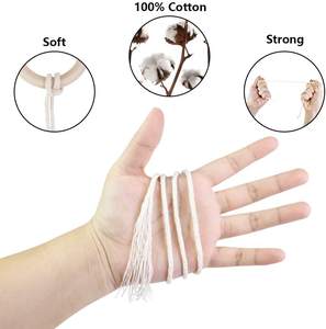 <span class=keywords><strong>Kit</strong></span> artisanal <span class=keywords><strong>pour</strong></span> <span class=keywords><strong>macramé</strong></span>, corde en coton doux, support de suspension, <span class=keywords><strong>Kit</strong></span> <span class=keywords><strong>pour</strong></span> <span class=keywords><strong>macramé</strong></span> naturel, Diy - Product Image 6