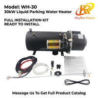 OkyRie Chauffe-eau de stationnement diesel 12V 24V 30KW avec préchauffeur moteur et interrupteur à bascule, chauffage de cabine pour camion, camping-car, bateau - Vente en gros