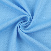 T-shirt de sport en maille hexagonale 100 % polyester extensible, séchage rapide, évacuation de l'humidité, tissu tricoté, motifs abstraits, articles en stock