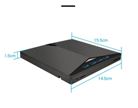 Portable USB 3.0 External DVD/CD Burner with TF/SD Card Reader 24X/8X Speed Tray Type for Laptop & Desktop