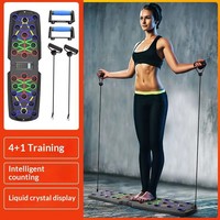 Tabla de Flexiones Multifuncional para Hombres, con Contador, Portátil, para Entrenamiento de Pecho y Abdominales